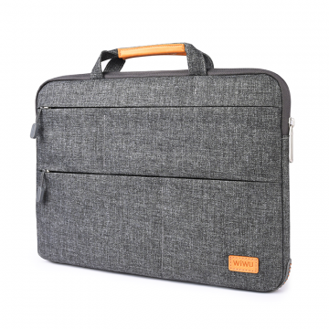 WIWU SMART STAND SLEEVE FOR 13.3" AIR MACBOOKS/LAPTOP BAG - GRAY