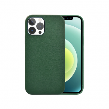 WIWU CALFSKIN GENUINE LEATHER CASE FOR IPHONE 13 PRO MAX (6.7") - GREEN