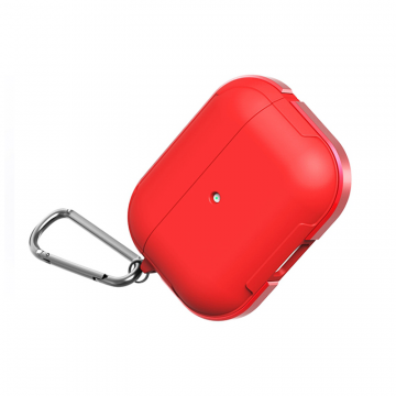WIWU DEFENSE ARMOR STRONG METAL ULTIMATE PROTECTION CASE FOR AIRPODS PRO - RED