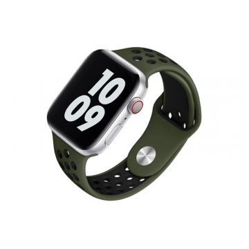 WIWU DUAL COLOR SPORT BAND WATCHBAND FOR IWATCH (38-40MM) - ARMY GREEN
