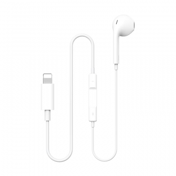 WIWU EARBUDS 305 LIGHTNING CONNECTOR - WHITE