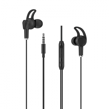 WIWU EARBUDS 309 JACK WIRED 3.5 CONNECTOR - BLACK