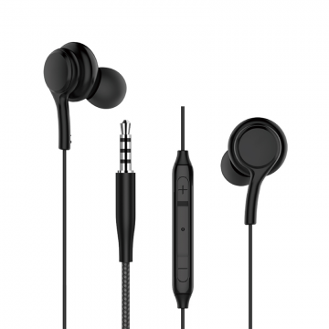WIWU EARBUDS 310 JACK WIRED 3.5 CONNECTOR - BLACK