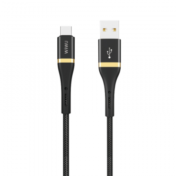 WIWU ELITE DATA CABLE ED-101 2.4A USB TO TYPE-C 2M - BLACK