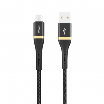 WIWU ELITE DATA CABLE ED-102 2.4A USB TO MICRO USB 2M - BLACK