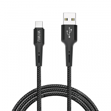 WIWU G20 GEAR CHARGING & SYNC CABLE TYPE-C 2.4A 1.2M - BLACK