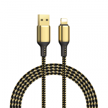 WIWU GD-100 USB TO LIGHTNING 18K GOLDEN 20W DATA CABLE 1.2M 