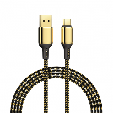 WIWU GD-101 USB TO TYPE-C 18K GOLDEN 20W DATA CABLE 1.2M