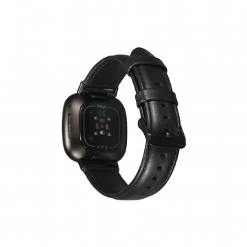 WIWU LEATHER WATCHBAND FOR IWATCH (38-40MM) - BLACK