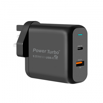 WIWU PT3621 POWER TURBO 36W WALL CHARGER PD+QC3.0