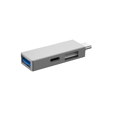 WIWU T02 PRO USB  TYPE-C HUB - GRAY