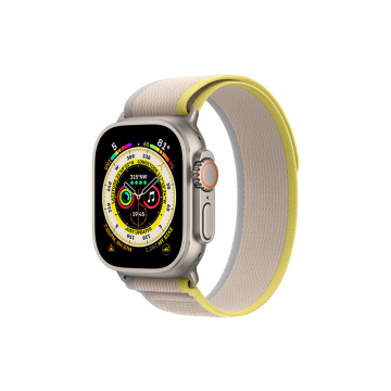 WIWU TRAIL LOOP WATCHBAND FOR IWATCH 38-41MM - YELLOW + IVORY