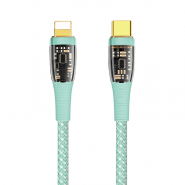 WIWU TM01 20W PD DATA CABLE TYPE-C TO LIGHTNING 1.2M - GREEN