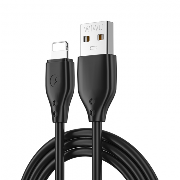WIWU WI-C001 PIONEER USB TO LIGHTNING CHARGING CABLE 2.4A 1M - BLACK