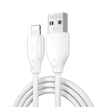 WIWU WI-C001 PIONEER USB TO LIGHTNING CHARGING CABLE 2.4A 1M - WHITE