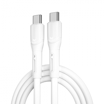 WIWU WI-C005 ARMOR 100W TYPE-C TO TYPE-C CHARGING CABLE 1M - WHITE