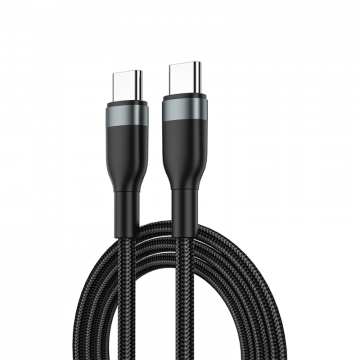 WIWU WI-C017 CONCISE 100W TYPE-C TO TYPE-C CHARGING CABLE 1.2M - BLACK