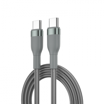 WIWU WI-C017 CONCISE 100W TYPE-C TO TYPE-C CHARGING CABLE 1.2M - GREY