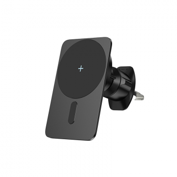 WIWU Q001 MAGNETIC ATTACHED WIRELESS CHARGER CAR MOUNT - BLACK