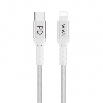 WIWU WP101 TYPE-C TO LIGHTNING CABLE 2.4A 1M - GREY