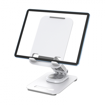 WIWI ZM010 DESKTOP ROTATION STAND FOR MOBILE PHONE AND TABLET - WHITE