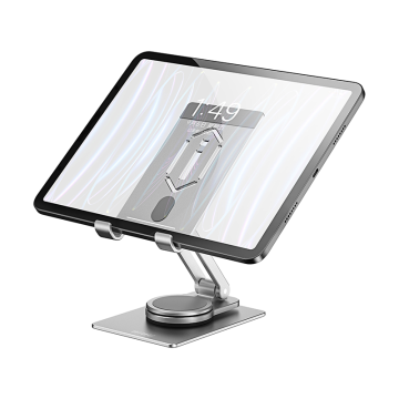 WIWU ZM107 DESKTOP ROTATION STAND FOR MOBILE PHONE AND TABLET - SPACE GREY